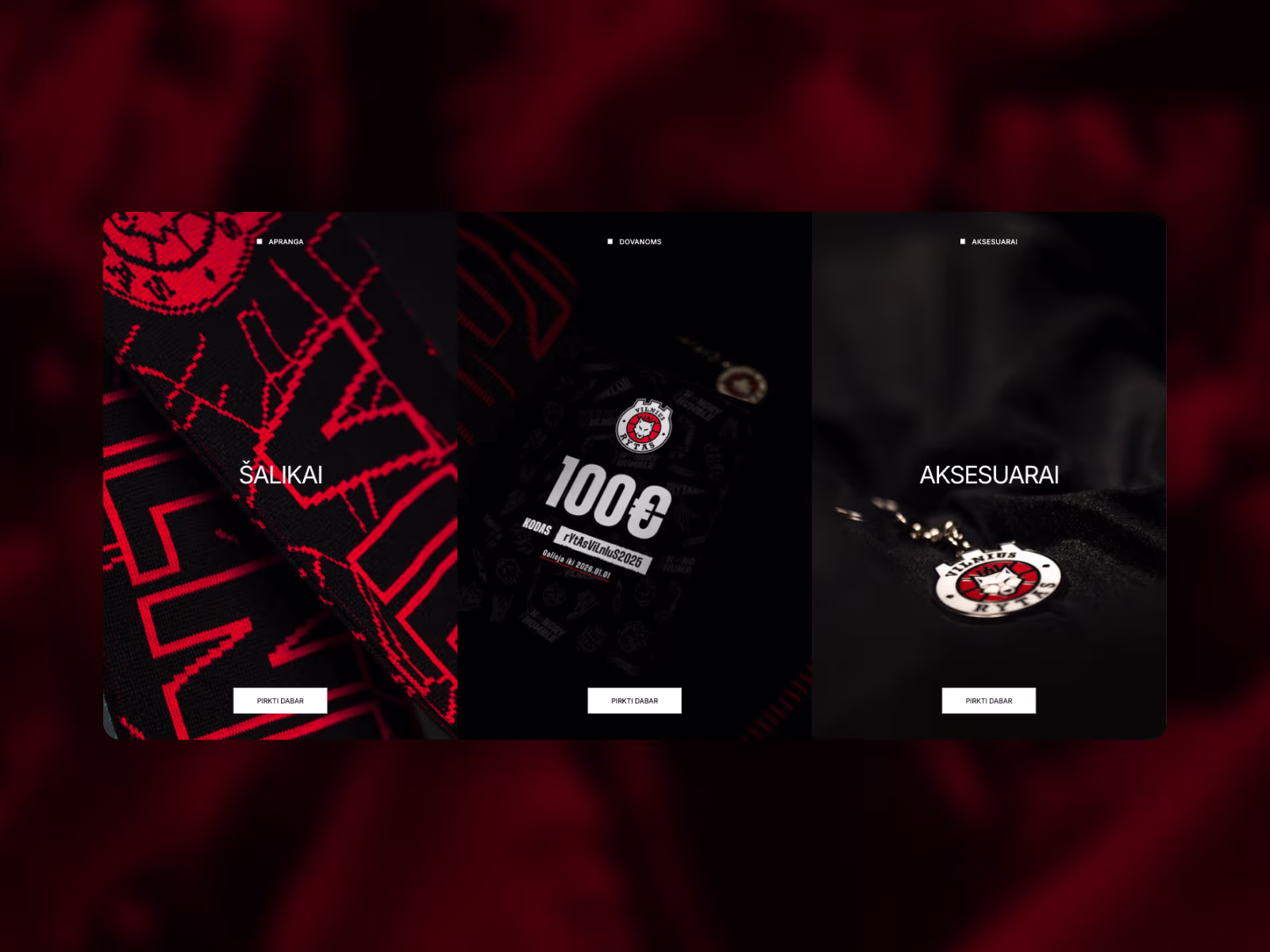 Vilniaus „RYTAS" Shop project screenshot 2