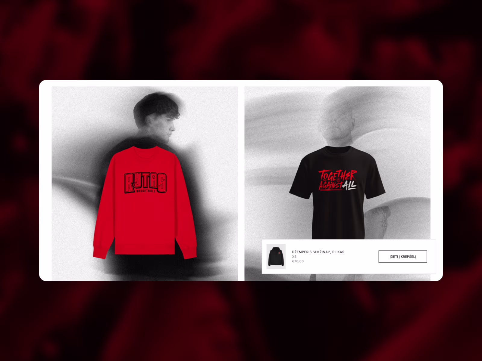 Vilniaus „RYTAS" Shop project screenshot 6