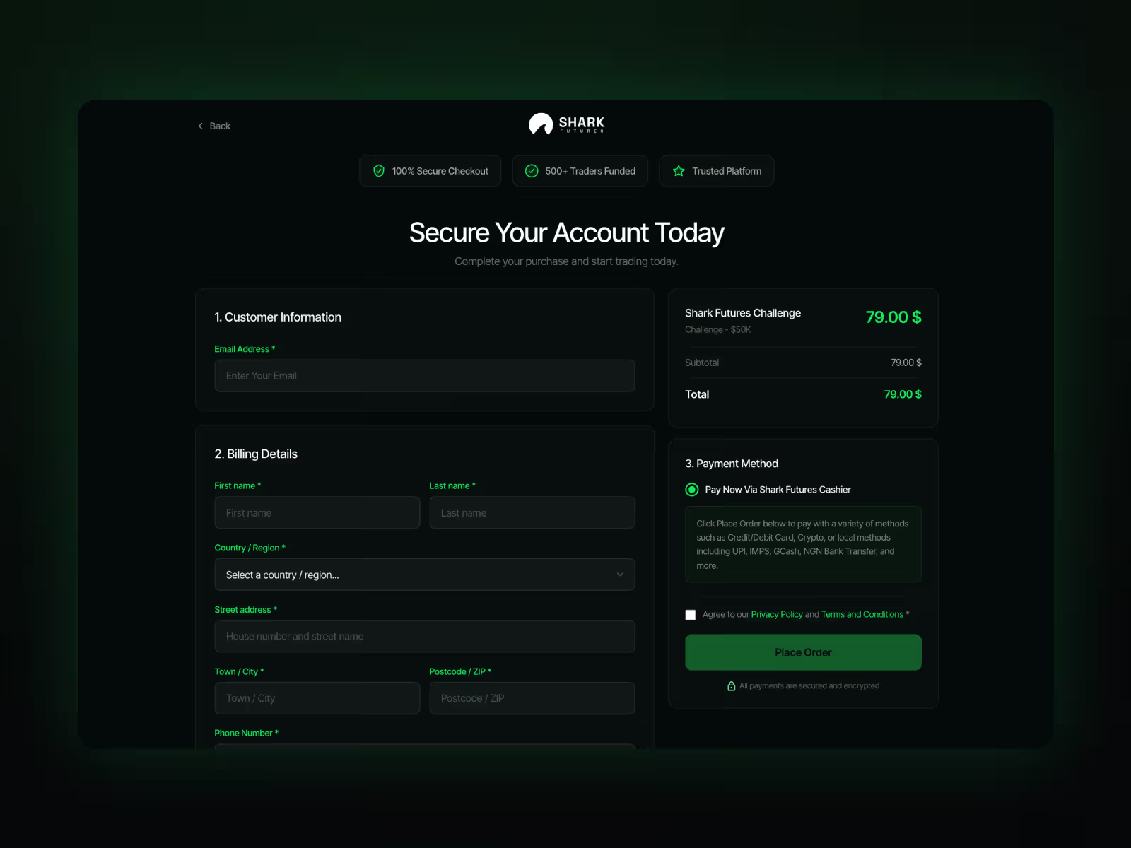 Sharkfutures project screenshot 3